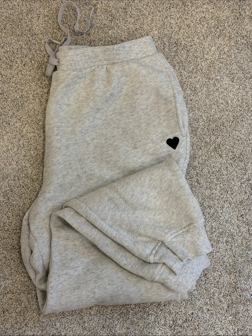 Victoria’s Secret Grey Joggers with heart